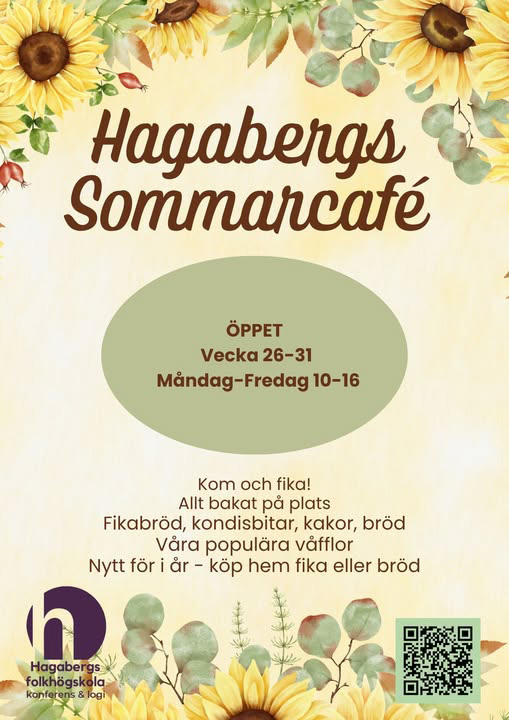 Sommarcafé på Hagaberg